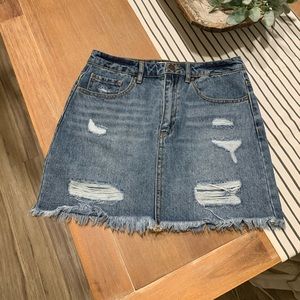 Forever 21 high rise denim skirt